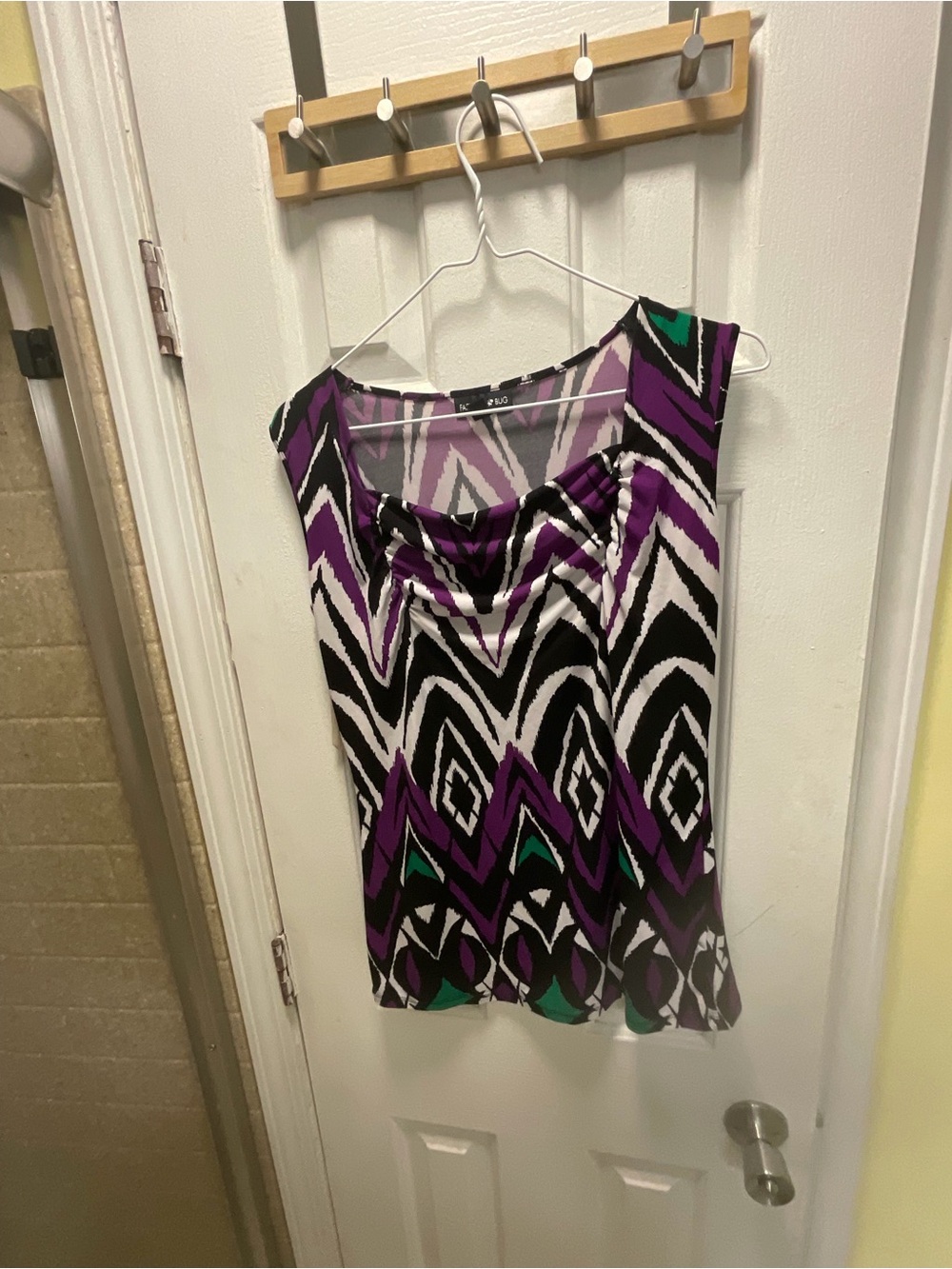 Multi-color Fashion Bug Sleeveless Cowl Neck Top Size S